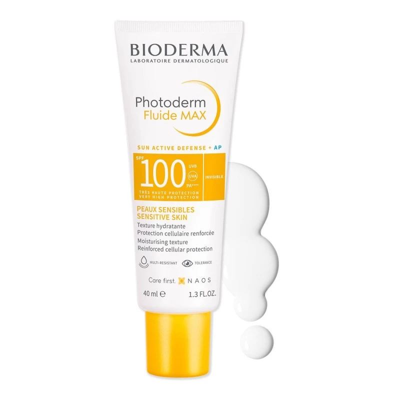 bioderma-photoderm-fluide-max-invisible-spf-100-40ml BIODERMA PHOTODERM FLUIDE MAX INVISIBLE SPF 100 40ML – Image 1