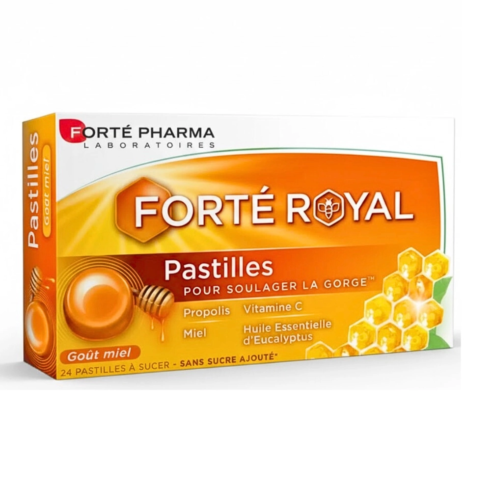 forte-pharma-forte-royal-pastilles-24-unites FORTE PHARMA FORTE ROYAL PASTILLES MIEL 24 PASTILLES – Image 1
