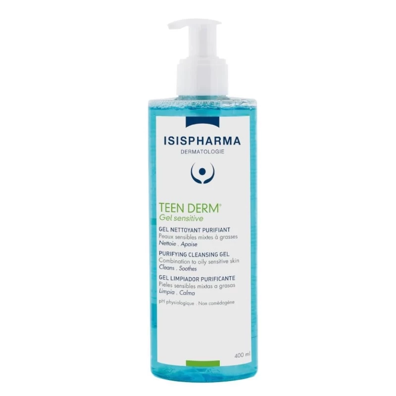 isispharma-teen-derm-gel-sensitive-400-ml ISISPHARMA TEEN DERM Gel Sensitive 400 ML – Image 1