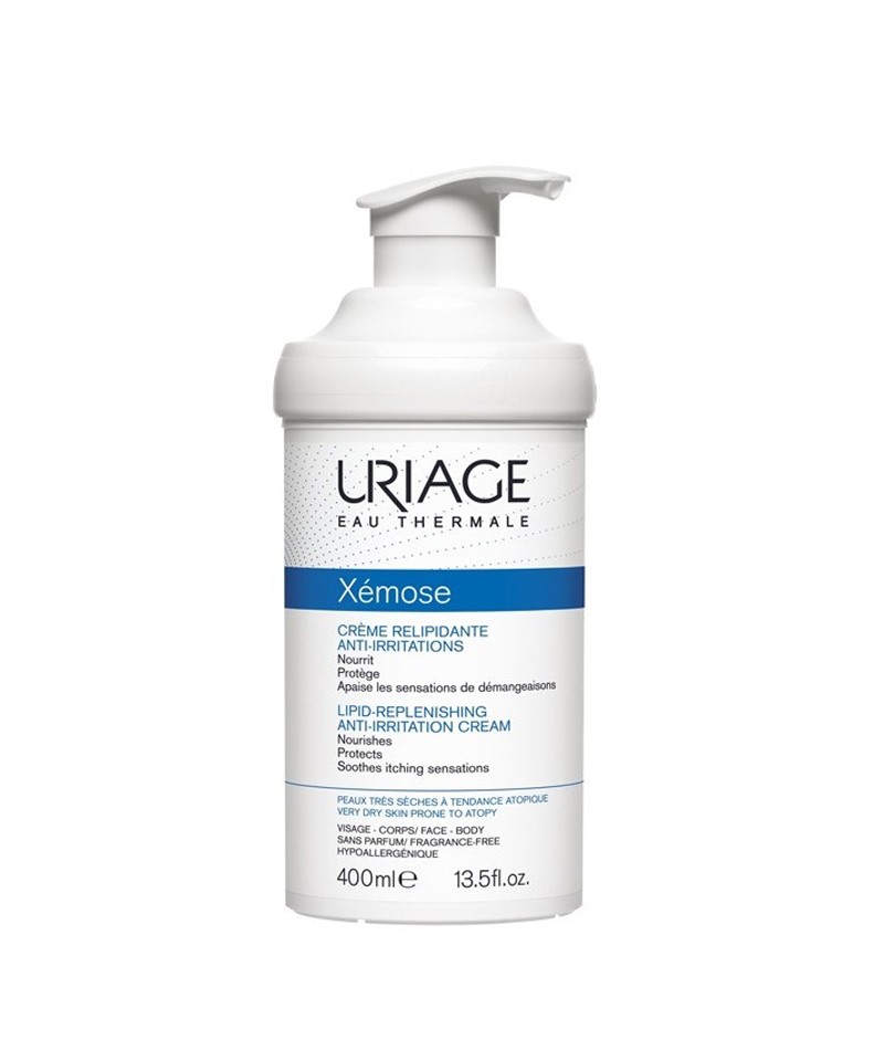 uriage-xemose-creme-relipidante-anti-irritations-400-ml URIAGE XEMOSE CREME RELIPIDANTE ANTI IRRITATIONS 400 ML – Image 1