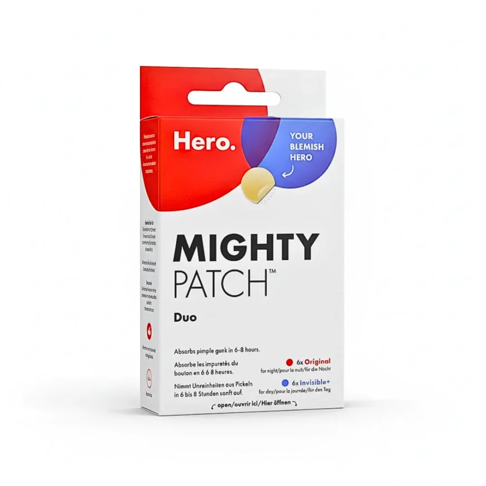 Hero-Mighty-Patch-Duo-12-pcs-6-Orginal6-Invisible-1000x1000 HERO MIGHTY PATCH DUO ANTI BOUTONS 12 PATCHS – Image 1