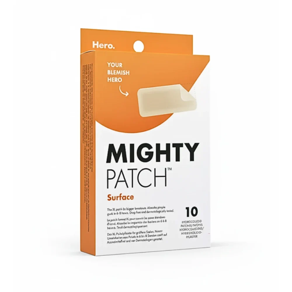 Hero-Mighty-Patch-Surface-10-pcs-1000x1000 HERO MIGHTY PATCH SURFACE ANTI BOUTONS 10 PATCHS – Image 1