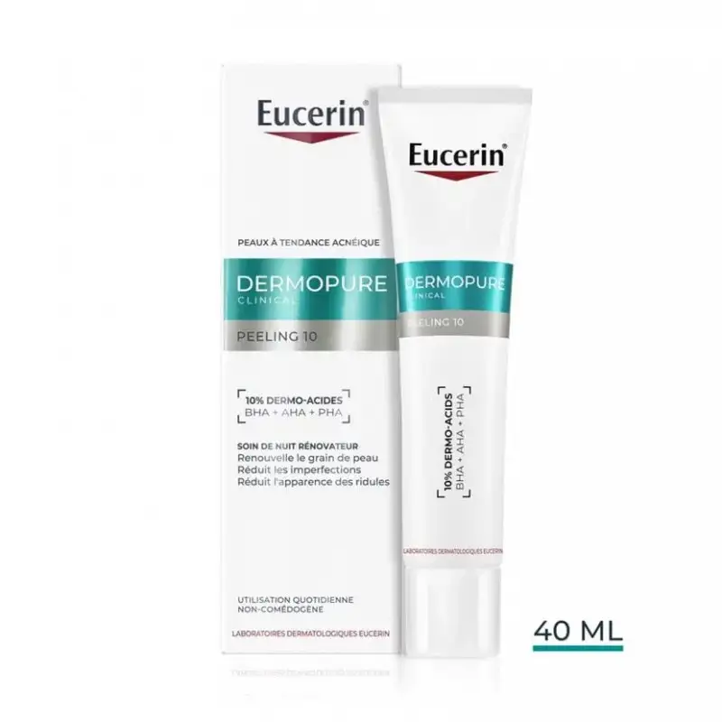 eucerin-dermopure-clinical-peeling-10-soin-de-nuit-renovateur-40ml EUCERIN DERMOPURE CLINICAL PEELING 10 SOIN DE NUIT RENOVATEUR 40ML – Image 1