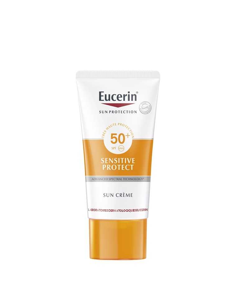 eucerin-sun-creme-50-visage-tube-50-ml EUCERIN SUN CREME 50 VISAGE SENSITIVE PROTECT 50 ML – Image 1