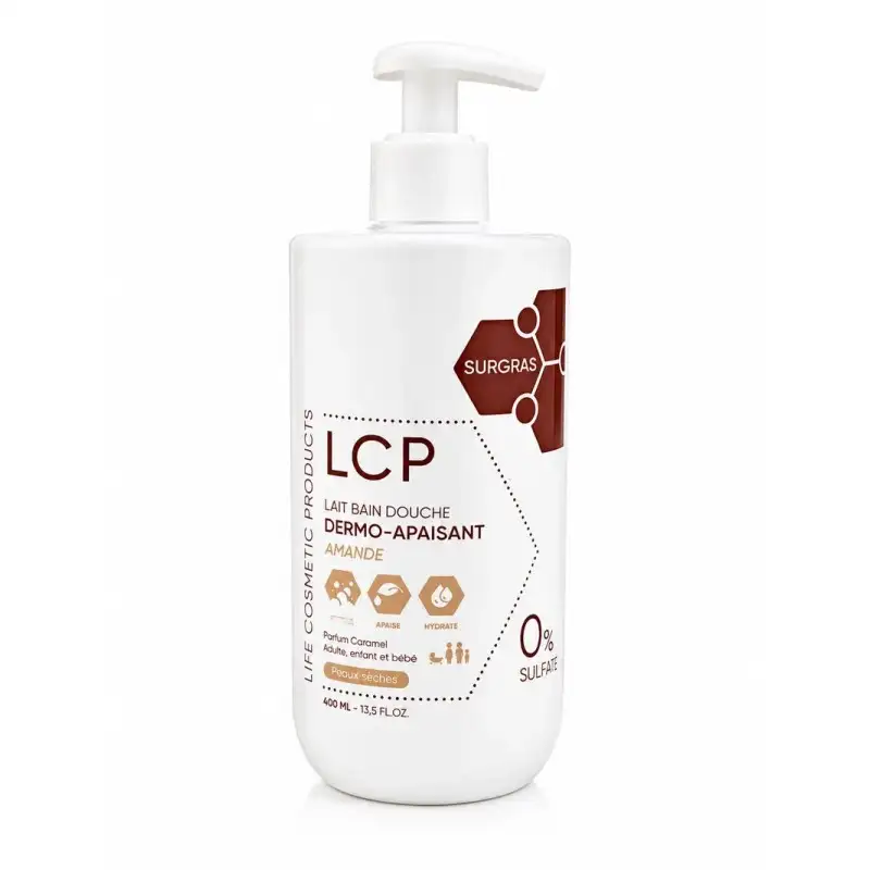 lcp-lait-de-douche-dermo-apaisant-amande-400ml LCP LAIT DE DOUCHE DERMO-APAISANT AMANDE 400ML – Image 1