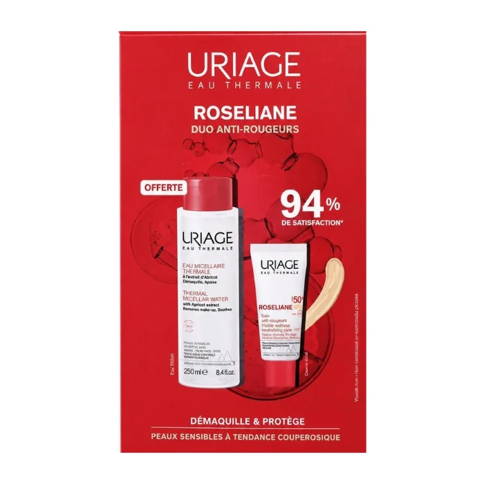 uriage-uriage-offre-roseliane-cc-creme-spf50-teinte-claire-40-ml-eau-micellaire-thermale-250-ml-visage URIAGE PACK ROSELIANE CC CREME SPF50+ TEINTE CLAIRE 40 ML + EAU MICELLAIRE 250 ML OFFERTE – Image 1